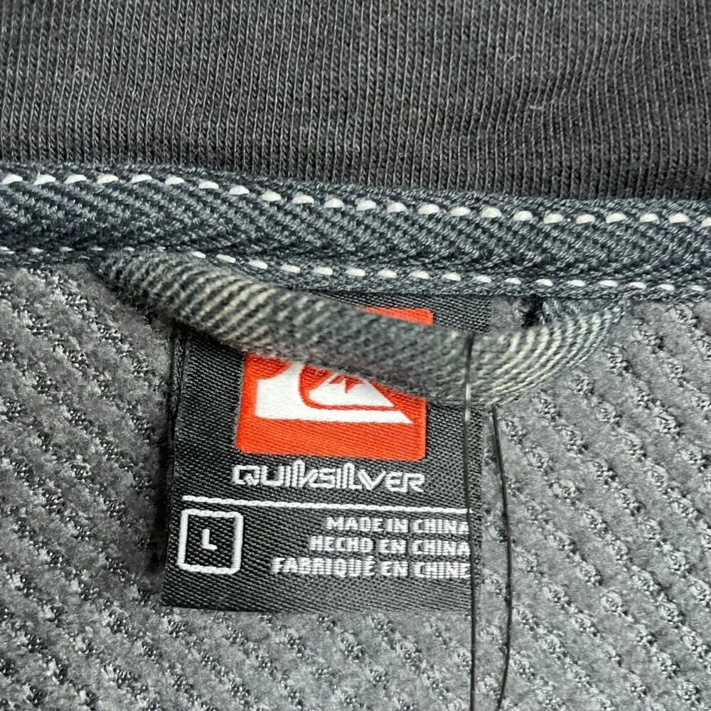 NEW Quiksilver Men's L  Hooded Flannel Shirt Jacket Plaid  G1408